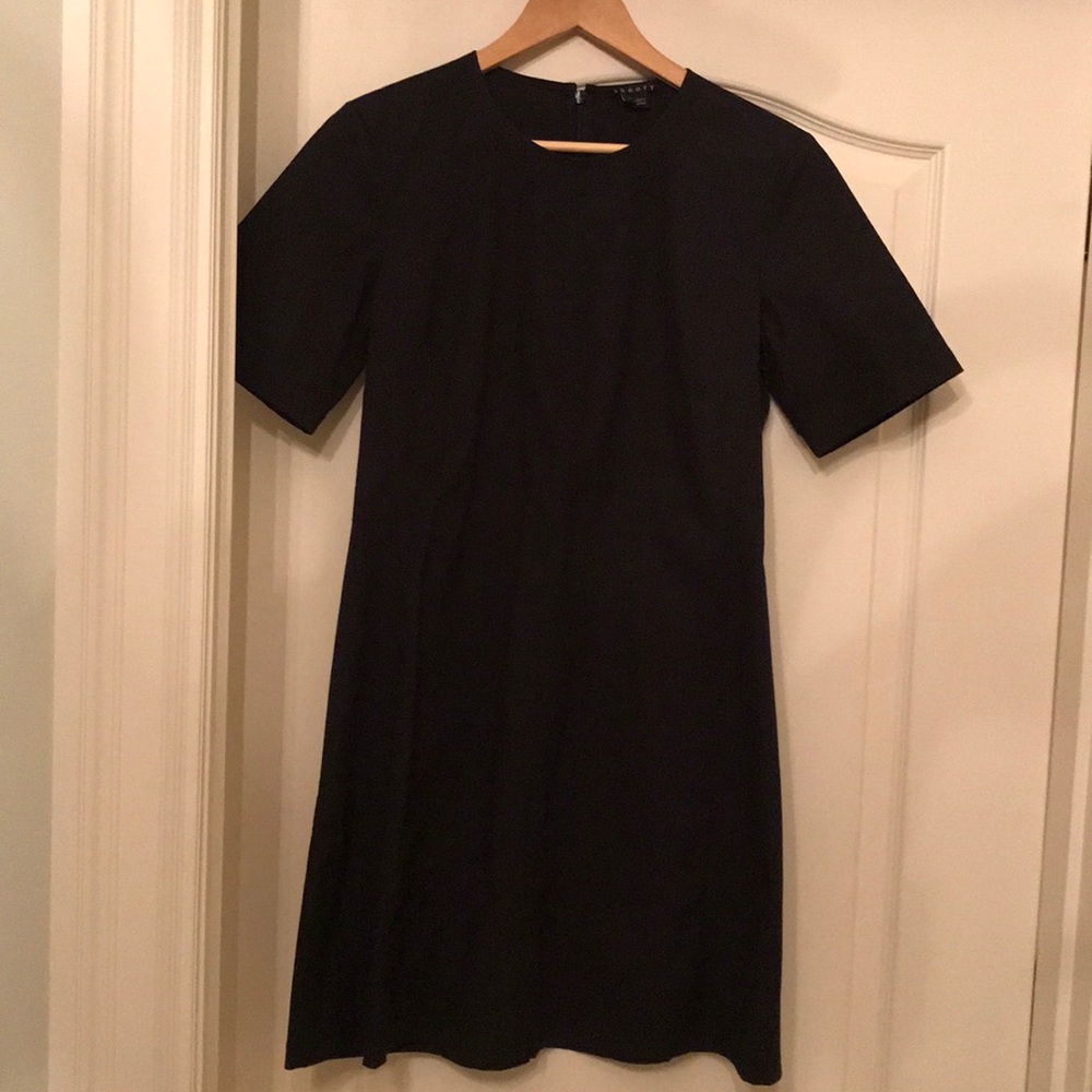 Theory navy shift dress